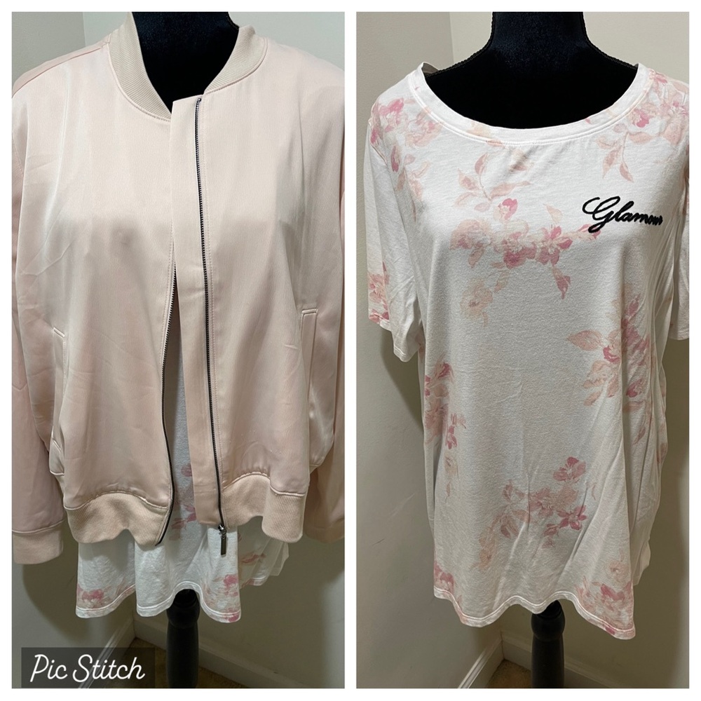 Glamour X T-shirt and bomber jacket